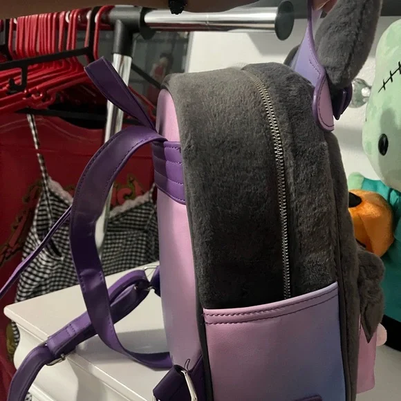 Loungefly Purple and Gray Witch Hat Bag